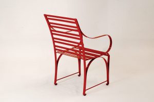 wetterfester, filigraner Gartensessel aus Edelstahl, hohe Stabilität handerarbeitet zum attraktiven Preis in hochglanzpoliert