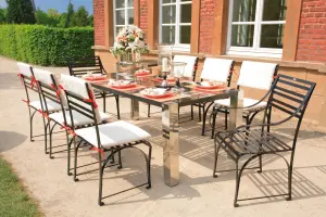 Edelstahlt Gartentisch Grand Plaza