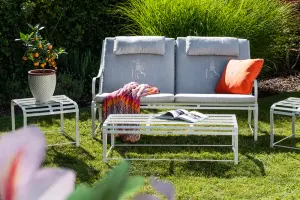 Bequemes stylisches Monaco Edelstahl Loungesofa