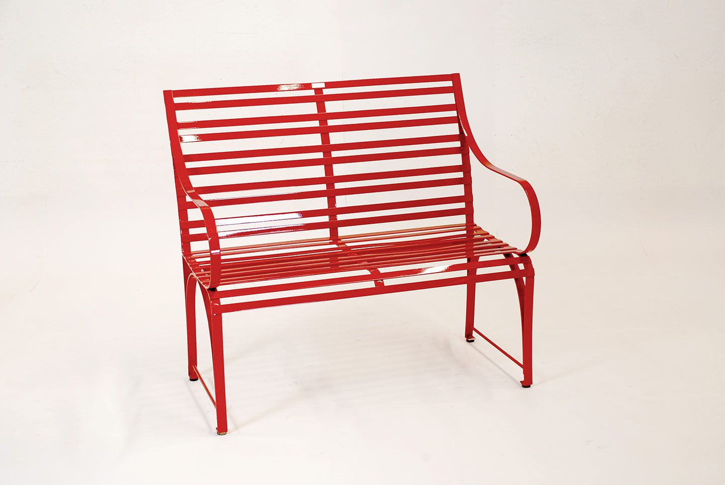 pulverbeschichtete 2er/ 3er Sitzbank aus Edelstahl für den Garten, hochwertige Materialien die wetterfest und pflegeleicht sind, für draußen das ganze Jahr über