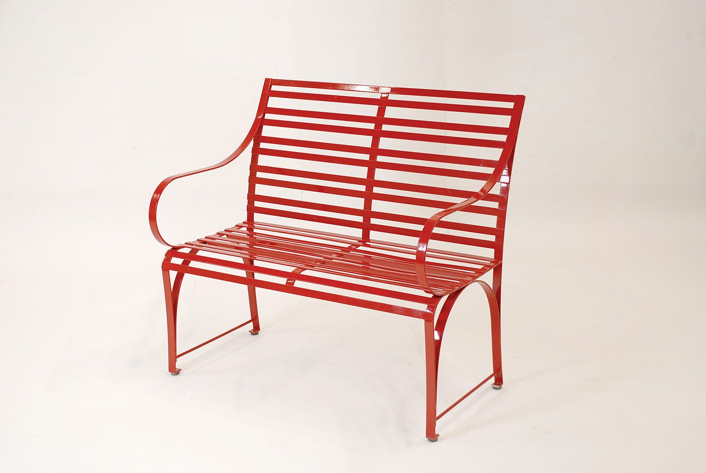 pulverbeschichtete 2er/ 3er Sitzbank aus Edelstahl für den Garten, hochwertige Materialien die wetterfest und pflegeleicht sind, für draußen das ganze Jahr über