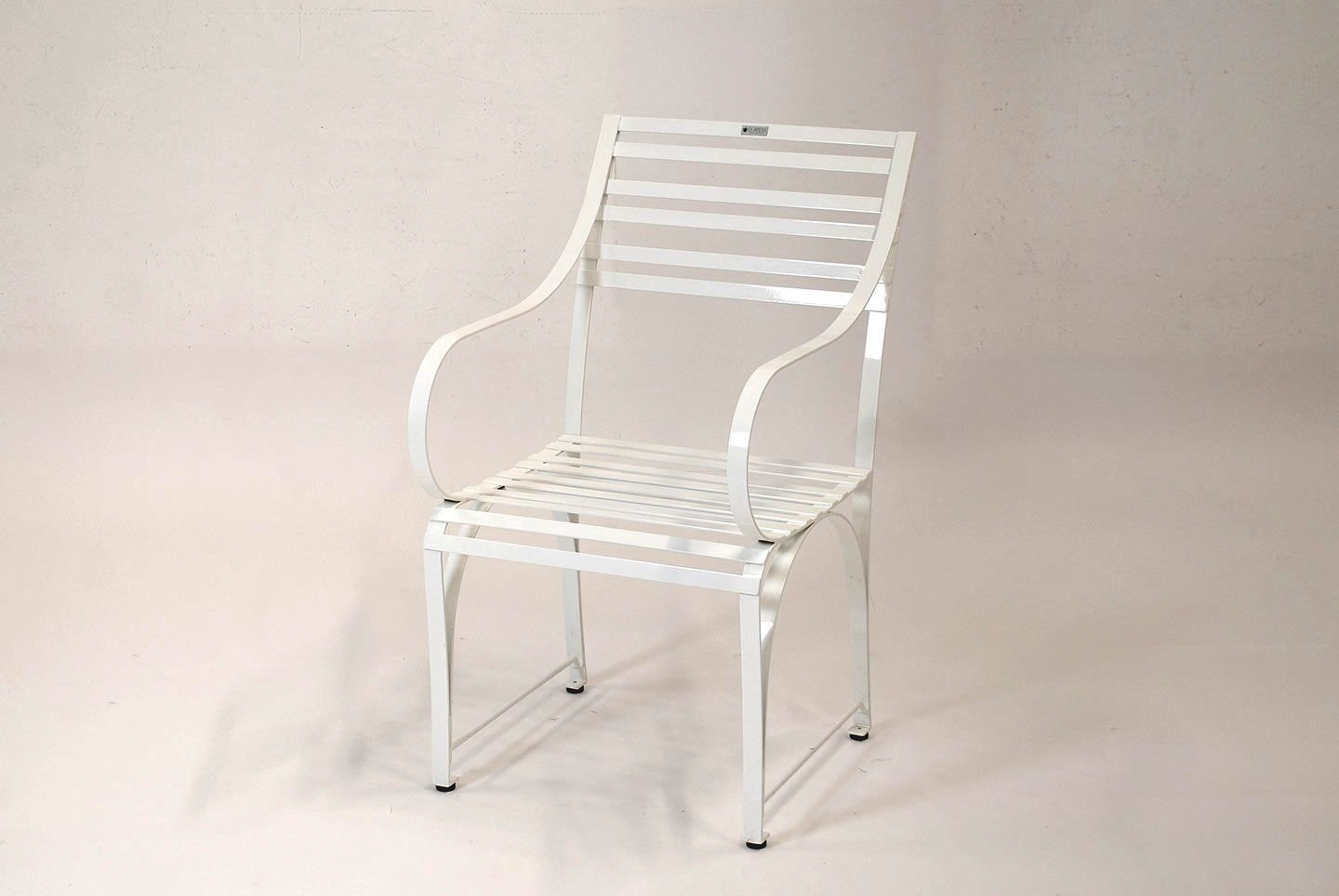 LaSedia Gartenstuhl aus Edelstahl, Witterungsbeständiger Gartensessel für den Garten, pulverbeschichtet im klassisch-modernen Stil, keine Verwitterung und Abblättern