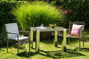 Grandplaza Edelstahl Beistelltisch