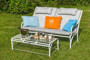 Monaco Edelstahl Loungemoebel mit Loungetable