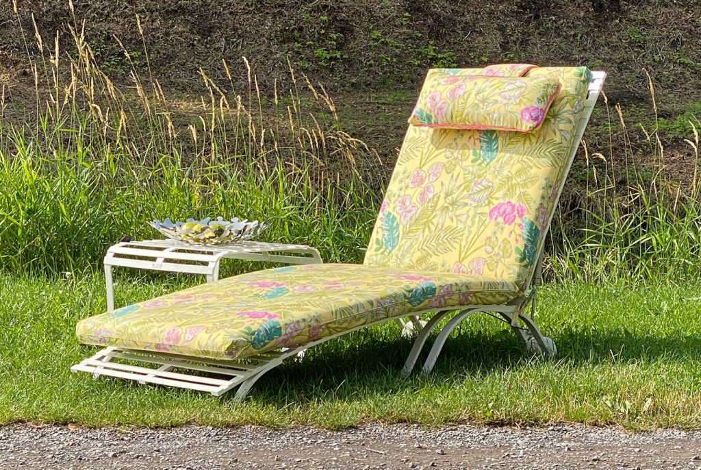 witterungsbeständige Edelstahl Sonnenliege Toulouse