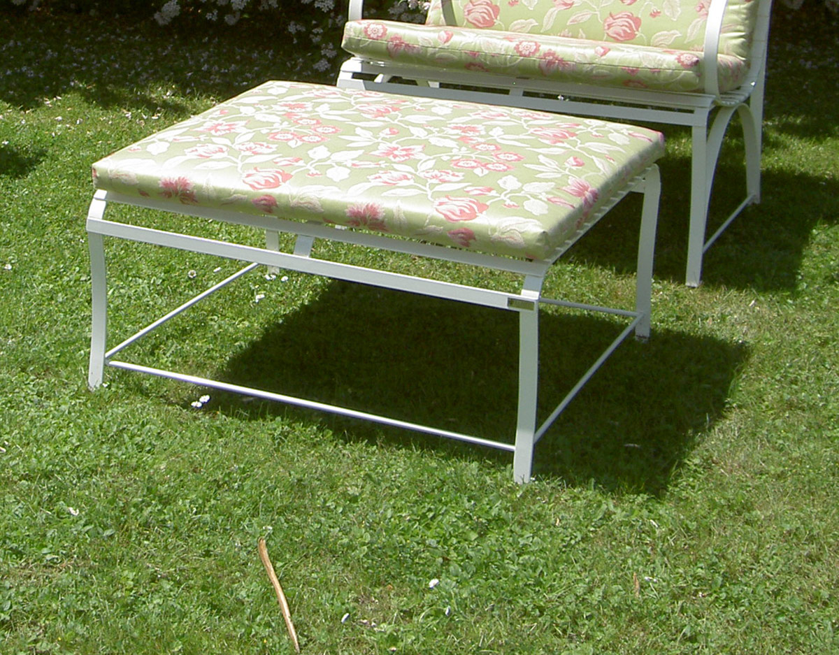 Edelstahl Sonnentisch Biarritz mit Auflage