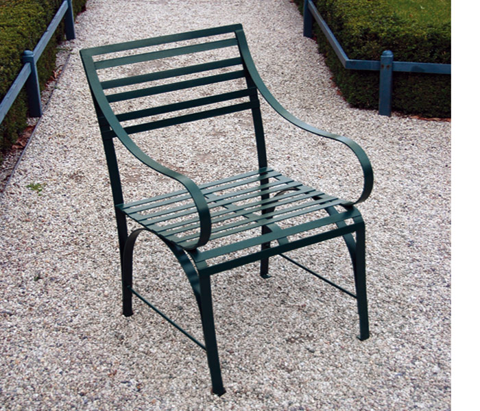 Cannes Edelstahl Stuhl gruen