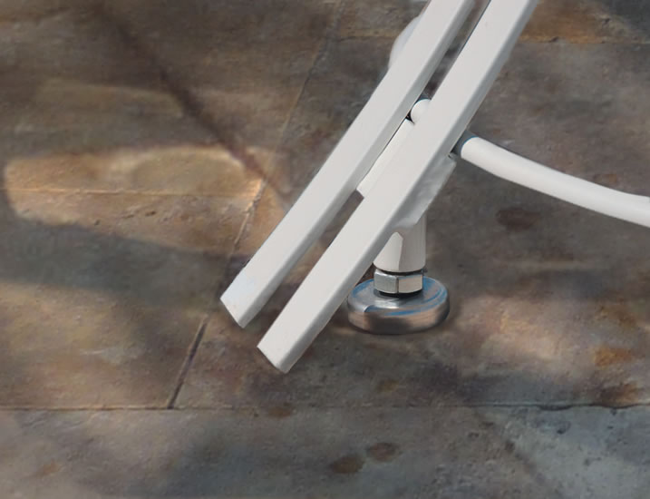 Gartentisch Cote_d-azur Tischfuss Verstellung