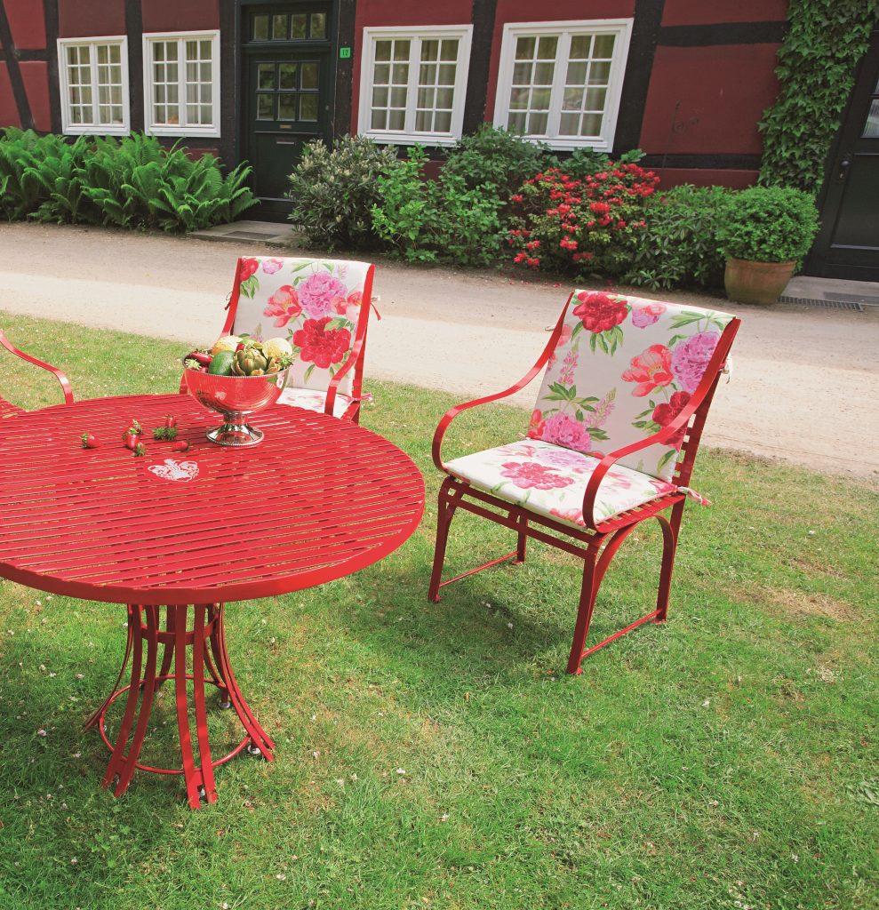 Nizza Edelstahl Gartenstuhl mit Gartentisch