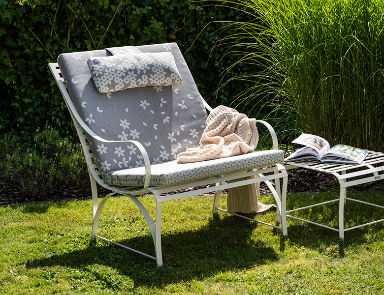 Sonnensessel Biarritz mit pflegeleichten Sitzpolstern aus Kaltschaum