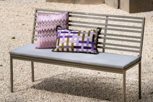 Klassische Lasedia Grand-Plaza 3-sitzer Gartenbank in edlem Beigebraun