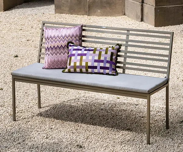 Edle 3-sitzer Lasedia Grand-Plaza Gartenbank in beigebraun